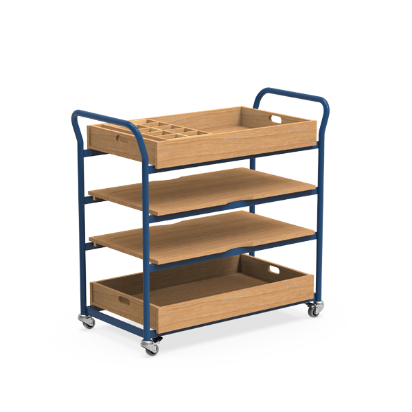 Chariot de Peinture en Bois